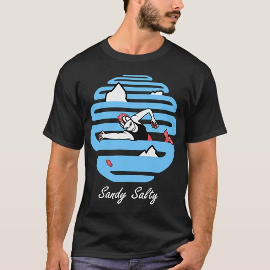 Sandy Salty - Zeemeermin T-shirt (Voorkant)