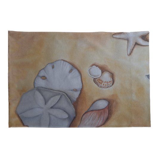 Sandy Seashells Kussensloop (Achterkant-Rechts)