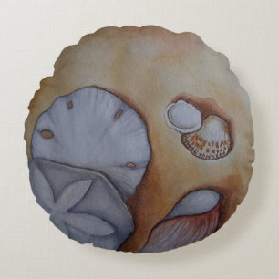 Sandy Seashells Rond Kussen