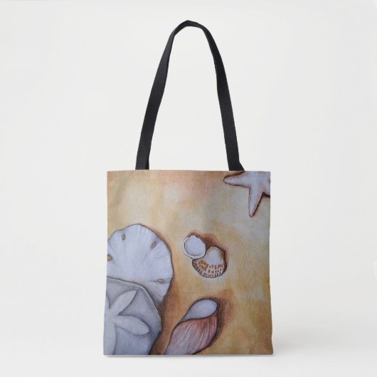 Sandy Seashells Tote Bag (Voorkant)