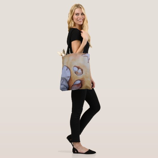 Sandy Seashells  Tote Bag (Op model)