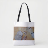 Sandy Seashells Tote Bag (Voorkant)