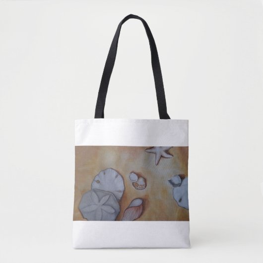 Sandy Seashells Tote Bag (Voorkant)