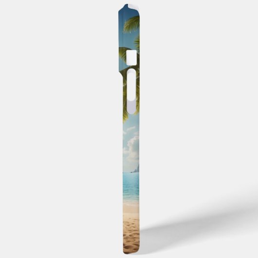"Sandy Serenity: Strand iPhone Case Design" (Achterkant / Links)