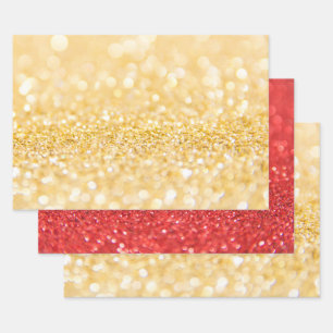 Sandy Shiny Glitter Inpakpapier Vel