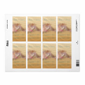 Sandy Shore Beach Wedding Wijnlabel Etiket (Full Sheet)