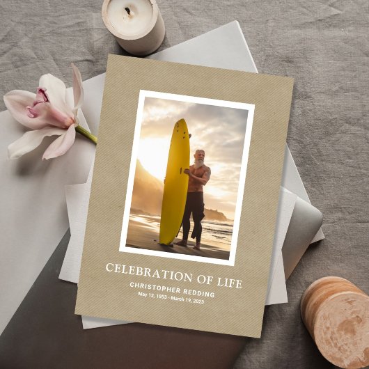 Sandy Shore Photo Memorial Programme Programma