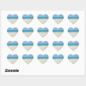 Sandy Shore Wedding Hearts Hart Sticker (Vel)