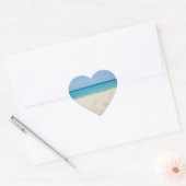 Sandy Shore Wedding Hearts Hart Sticker (Envelop)