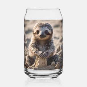 Sandy Shores: Baby Sloth Bouw Zandkastelen, Blikvorm Glas