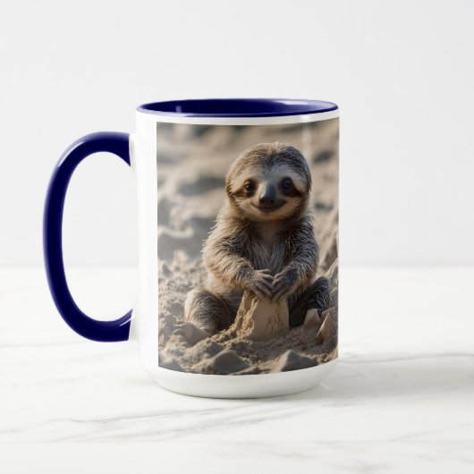Sandy Shores: Baby Sloth Bouw Zandkastelen, Mok (Links)