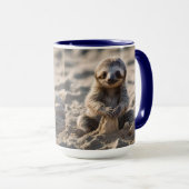 Sandy Shores: Baby Sloth Bouw Zandkastelen, Mok (Voorkant rechts)