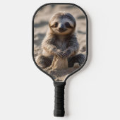 Sandy Shores: Baby Sloth Bouw Zandkastelen, Pickleball Paddle (Achterkant)