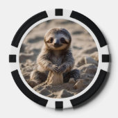 Sandy Shores: Baby Sloth Bouw Zandkastelen, Poker Chips (Voorkant)