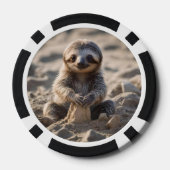 Sandy Shores: Baby Sloth Bouw Zandkastelen, Poker Chips (Achterkant)