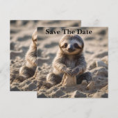 Sandy Shores: Baby Sloth Bouw Zandkastelen, Save The Date (Voorkant / Achterkant)