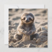 Sandy Shores: Baby Sloth Bouw Zandkastelen, Save The Date (Achterkant)