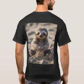 Sandy Shores: Baby Sloth Bouw Zandkastelen, T-shirt (Achterkant)