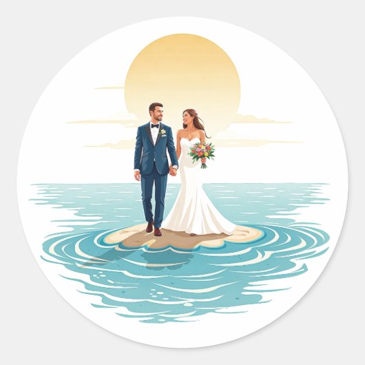 Sandy Shores Romance Sticker (Voorkant)