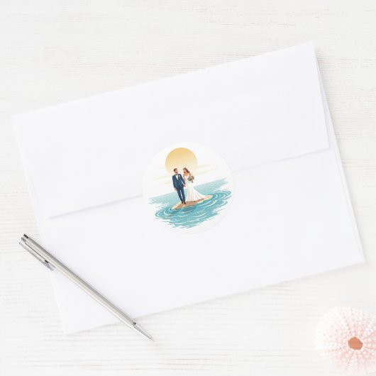 Sandy Shores Romance Sticker (Envelop)