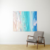 Sandy Shores: speelse strand Design Wandkleed (In Situ (horizontaal))