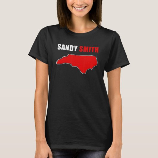 Sandy Smith North Carolina Congress USA T-shirt (Voorkant)
