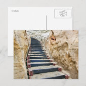 Sandy Stairway Briefkaart (Voorkant / Achterkant)