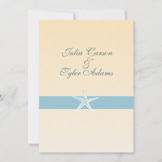Sandy Starfish Invitation / 5x7 Kaart