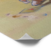 Sandy strand boy shell op zoek naar poster (Hoek)