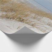 Sandy strand en duinen in de winter cadeaupapier (Hoek)