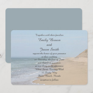 Sandy strand en oceaangolven kaart