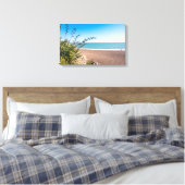 Sandy sunny strand canvas afdruk (Insitu (Slaapkamer))