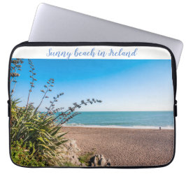 Sandy sunny strand laptop sleeve