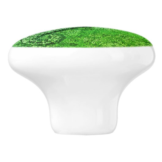 Sandy Textured Seahorse Digital Art Ceramic Knob. Keramische Knop (Zijkant)