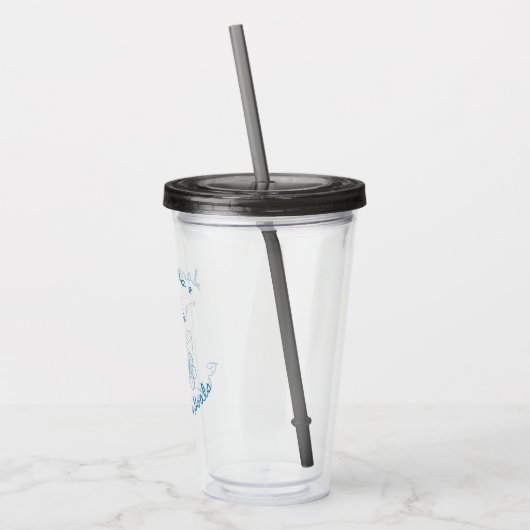 Sandy Toe & Bruidsmeisjes Doelen Kust Afscheid Als Acryl Drinkbeker (Links)