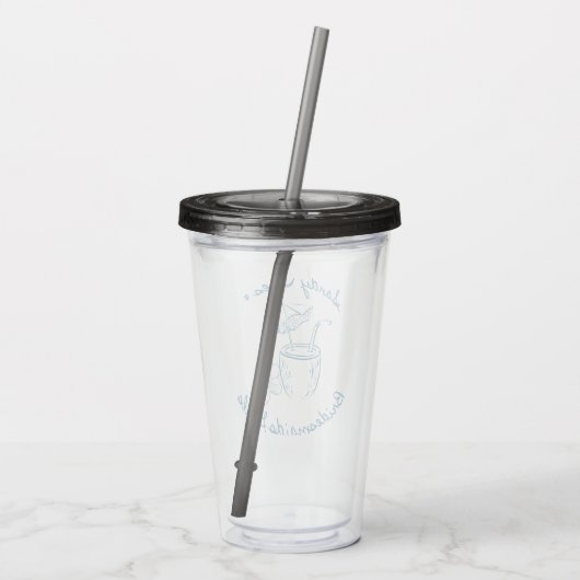Sandy Toe & Bruidsmeisjes Doelen Kust Afscheid Als Acryl Drinkbeker (Achterkant)
