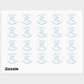 Sandy Toe & Bruidsmeisjes Doelen Kust Afscheid Van Vierkante Sticker (Vel)
