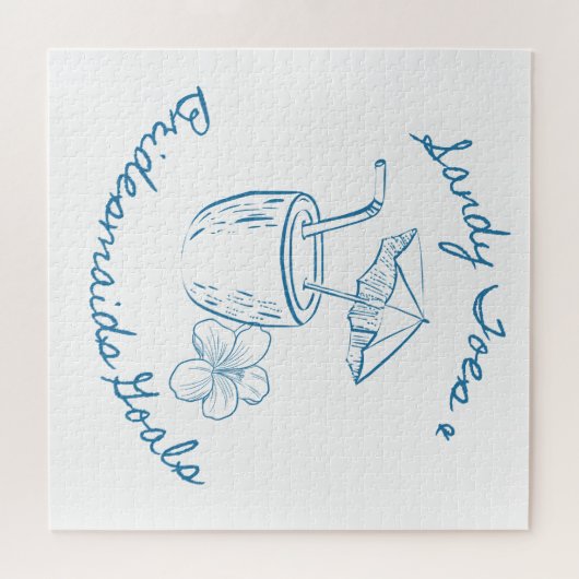 Sandy Toe & Bruidsmeisjes Doelen Kust Bachelorette Legpuzzel (Horizontaal)