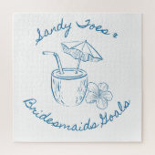 Sandy Toe & Bruidsmeisjes Doelen Kust Bachelorette Legpuzzel (Verticaal)