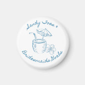 Sandy Toe & Bruidsmeisjes Doelen Kust Bachelorette Magneet (Voorkant)