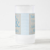 Sandy Toes and Salty Kisses Beach Life Quote Matglas Bierpul (Center)