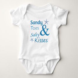 Sandy Toes and Salty Kisses Beach Life Quote Romper