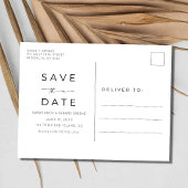 Sandy Toes Arch Foto Strand Bruiloft Save the Date Aankondigingskaart