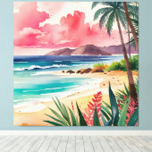 Sandy Toes Canvas Afdruk (Insitu (Houten vloer))