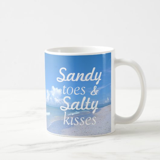 Sandy Toes en Salty Kisses Koffiemok (Rechts)