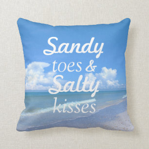 Sandy Toes en Salty Kisses Kussen