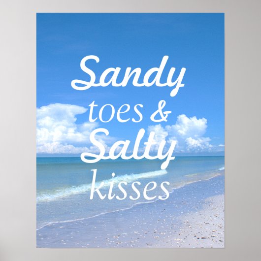 Sandy Toes en Salty Kisses Poster (Voorkant)