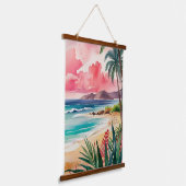 Sandy Toes Hangend Wandkleed (Gebogen)