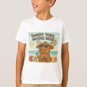 Sandy Toes, Moose Nose – T-shirt voor Schattigee z (Voorkant)