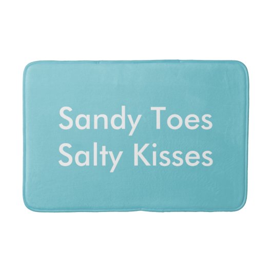 Sandy Toes Salty Kisses Bath Matt Badmat (Voorkant)